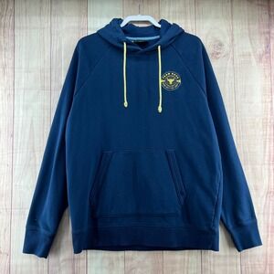 Under Armour Project Rock Mens XL Navy Team Rock Brahma Bull Hoodie Pullover